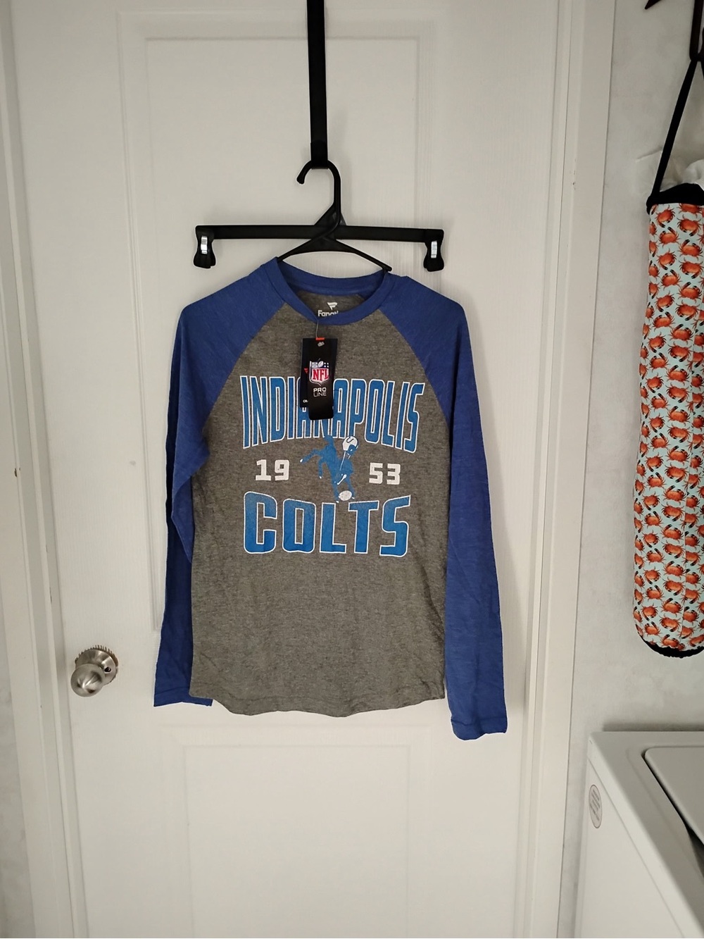 Fanatics Indianapolis Colts Long Sleeve Tee - Gray & Blue